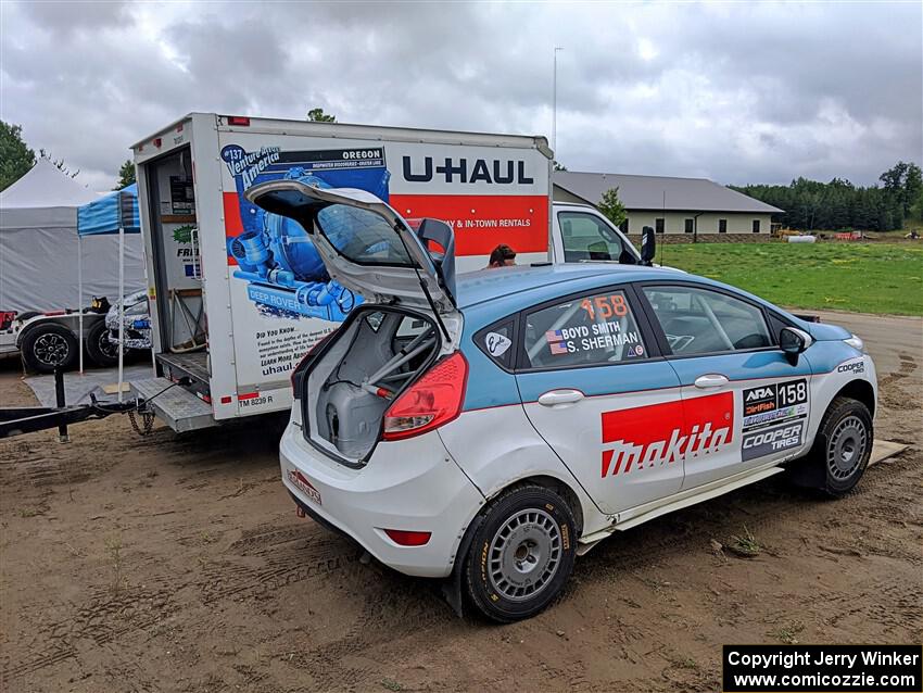 Spencer Sherman / Boyd Smith Ford Fiesta R2 before the event.