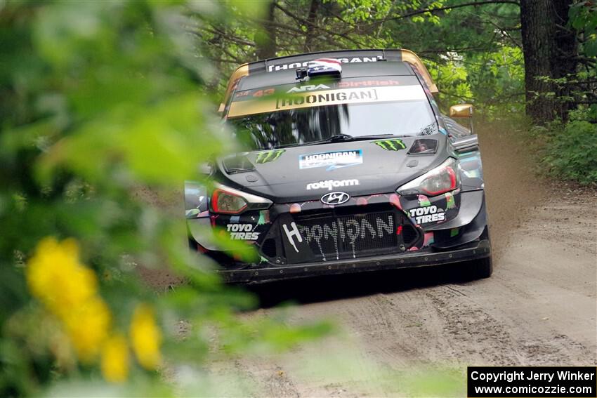 Ken Block / Alex Gelsomino Hyundai i20 WRC on SS1, Crossroads I.