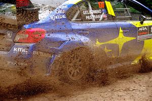 Travis Pastrana / Rhianon Gelsomino Subaru WRX STi on SS1, Crossroads I.