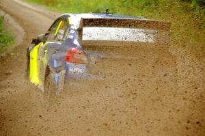 Travis Pastrana / Rhianon Gelsomino Subaru WRX STi on SS1, Crossroads I.