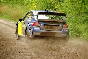 Travis Pastrana / Rhianon Gelsomino Subaru WRX STi on SS1, Crossroads I.