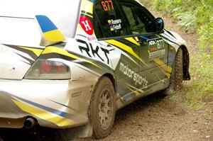 Klim Fedoff / Oscar Romero Mitsubishi Lancer Evo IX on SS1, Crossroads I.