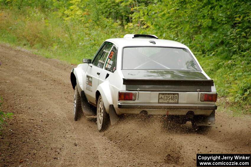 Seamus Burke / Martin Brady Ford Escort Mk II on SS1, Crossroads I.