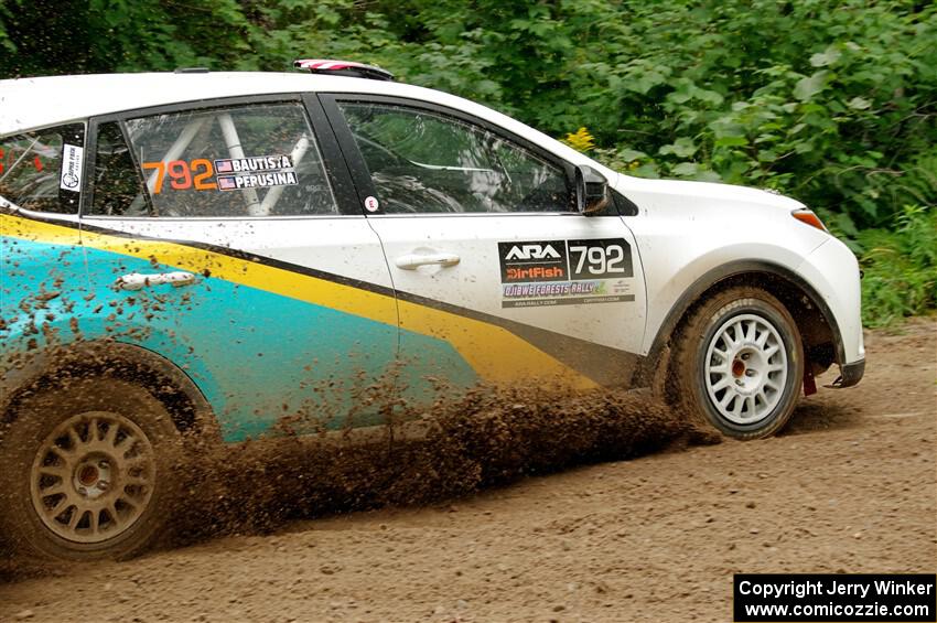 Alejandro Perusina / Andres Bautista Toyota RAV4 on SS1, Crossroads I.