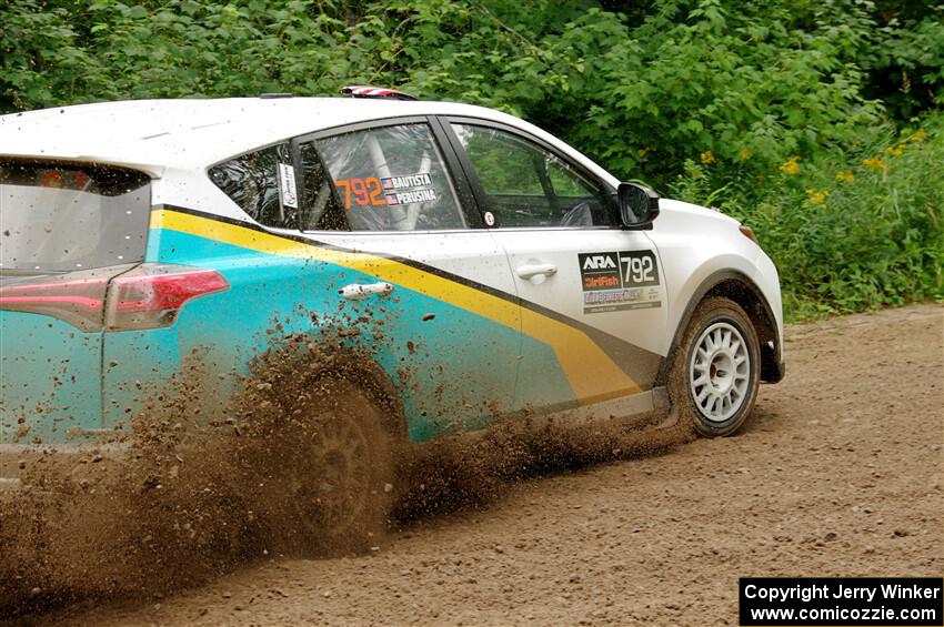 Alejandro Perusina / Andres Bautista Toyota RAV4 on SS1, Crossroads I.