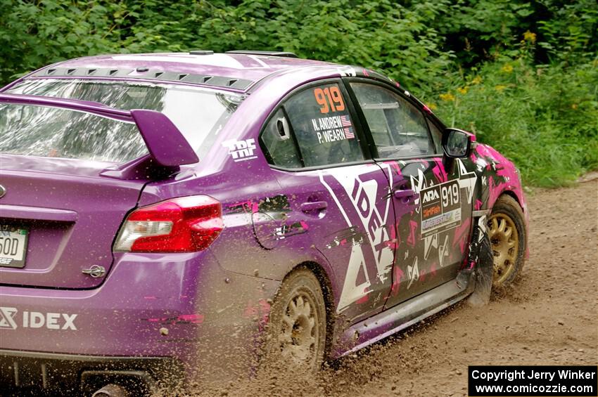 Phil Wearn / Nicholas Andrew Subaru WRX STi on SS1, Crossroads I.