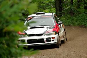 Chris Barribeau / Alex Ferencz Subaru Impreza RS on SS1, Crossroads I.