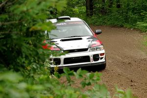 Chris Barribeau / Alex Ferencz Subaru Impreza RS on SS1, Crossroads I.