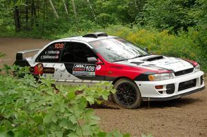 Chris Barribeau / Alex Ferencz Subaru Impreza RS on SS1, Crossroads I.
