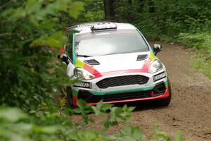 Lucy Block / Michelle Miller Ford Fiesta Rally3 on SS1, Crossroads I.