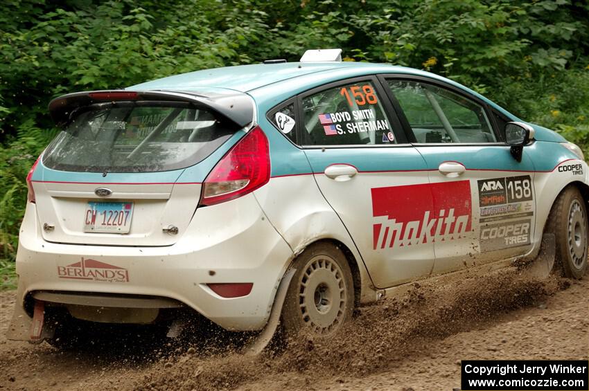 Spencer Sherman / Boyd Smith Ford Fiesta R2 on SS1, Crossroads I.