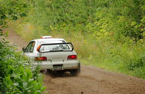 Richard Donovan / Greg Donovan Subaru Impreza on SS1, Crossroads I.