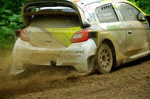 Patrick Gruszka / Florian Barral Mitsubishi Mirage RS on SS5, Crossroads II.