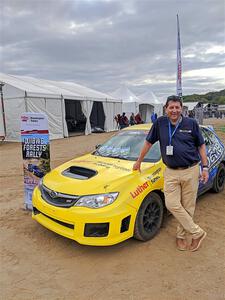 Scott Putnam had his Subaru WRX STi rally car on display.