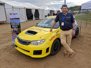 Scott Putnam had his Subaru WRX STi rally car on display.