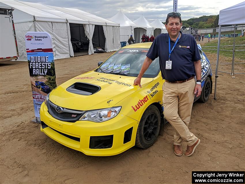 Scott Putnam had his Subaru WRX STi rally car on display.