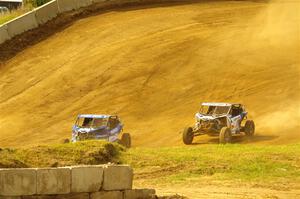 Ben Maier's and Robbie Maddison's Can-Am Maverick X3s