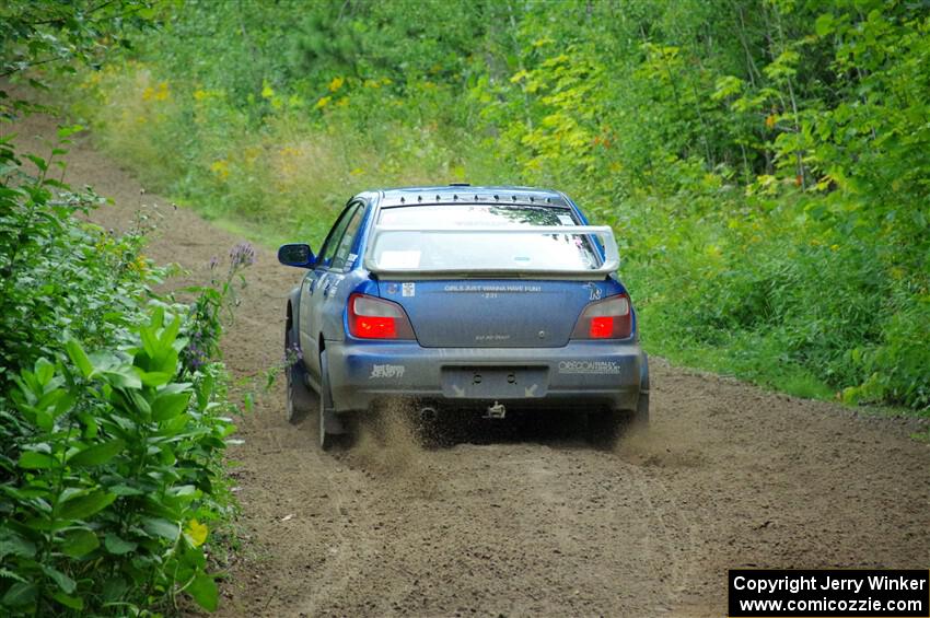 Kristen Tabor / Jan Tabor Subaru WRX on SS5, Crossroads II.