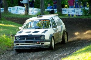 Micah Nickelson / Tyler Ptacek VW Golf on SS16, Soo Pass East II.