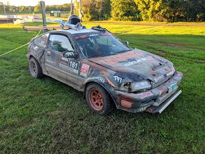 Bret Hunter / Kubo Kordisch Honda CRX DNF'ed on SS14, Soo Pass East I.