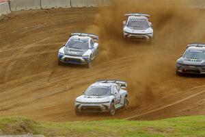 The field drifts out of the south hairpin.