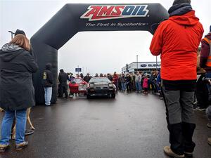 The late Al Dantes, Jr. Mazda RX-7 LS at the ceremonial start.