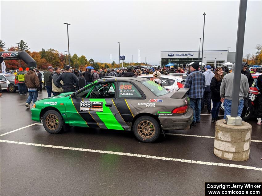 Jordan Locher / Tom Addison Subaru Impreza 2.5RS at parc expose.