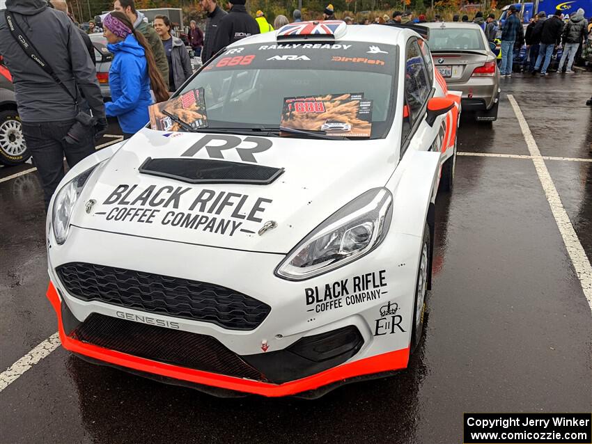 Tom Williams / Ross Whittock Ford Fiesta Rally2 at parc expose.