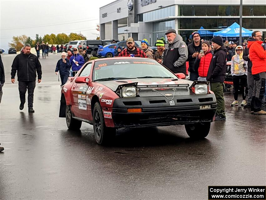 The late Al Dantes, Jr. Mazda RX-7 LS pulls up to the ceremonial start.