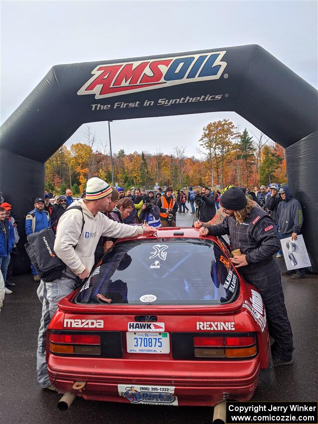 Drivers leave signatures and memories on the Al Dantes, Jr. Mazda RX-7 LS.