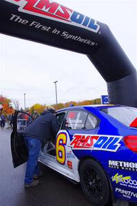 Jeff Seehorn / Aris Mantopoulos Subaru WRX STi at the ceremonial start.