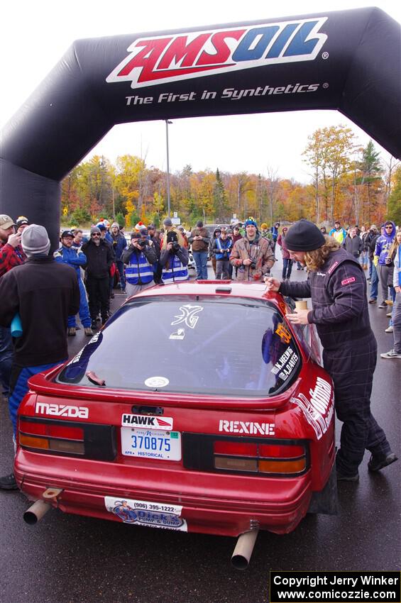 Drivers leave signatures and memories on the Al Dantes, Jr. Mazda RX-7 LS.
