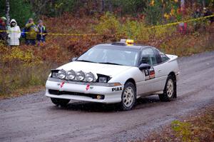 The '0' car, a Mitshibishi Eclipse GSX, on SS1, Passmore North I.