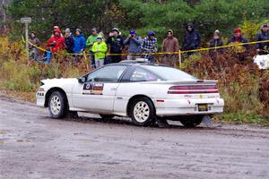 The '0' car, a Mitshibishi Eclipse GSX, on SS1, Passmore North I.