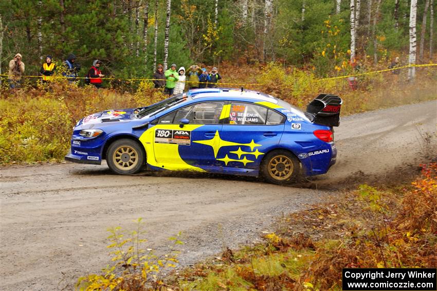 Brandon Semenuk / Keaton Williams Subaru WRX STi on SS1, Passmore North I.