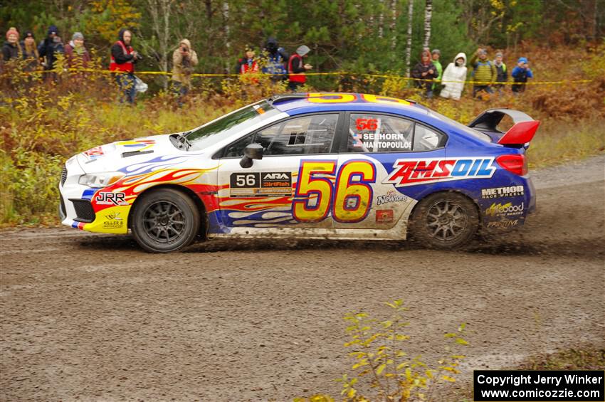 Jeff Seehorn / Aris Mantopoulos Subaru WRX STi on SS1, Passmore North I.