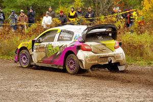 Patrick Gruszka / Florian Barral Mitsubishi Mirage RS on SS1, Passmore North I.