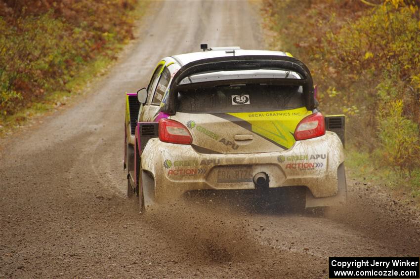 Patrick Gruszka / Florian Barral Mitsubishi Mirage RS on SS1, Passmore North I.
