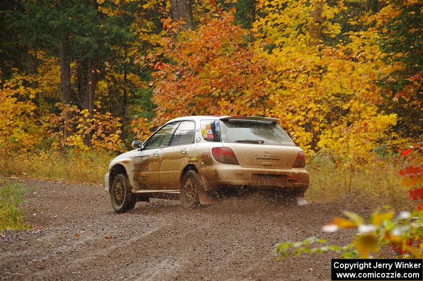 Ivo Draganov / Vladimir Yanev Subaru WRX Wagon on SS3, Bob Lake I.