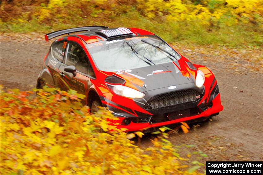 Dave Wallingford / Leanne Junnila Ford Fiesta R5 on SS3, Bob Lake I.