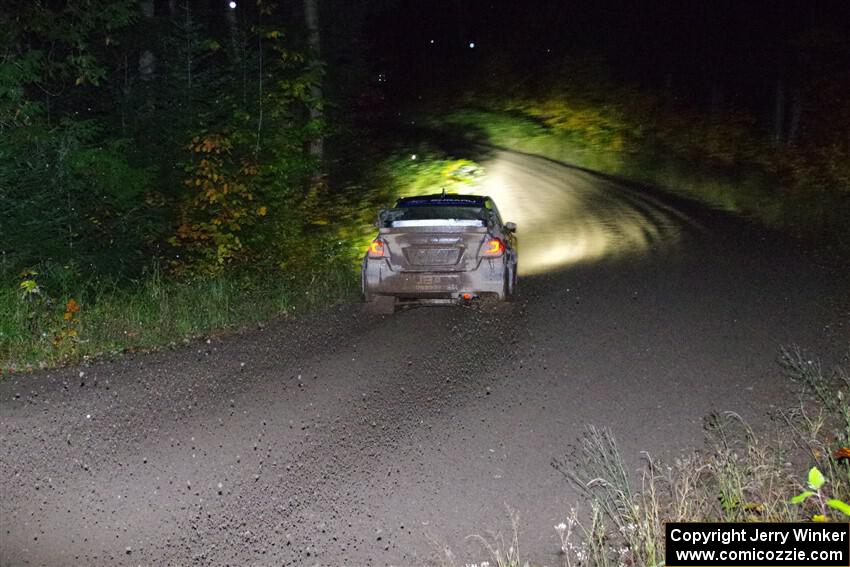 Travis Pastrana / Rhianon Gelsomino Subaru WRX STi on SS7, Bob Lake II.