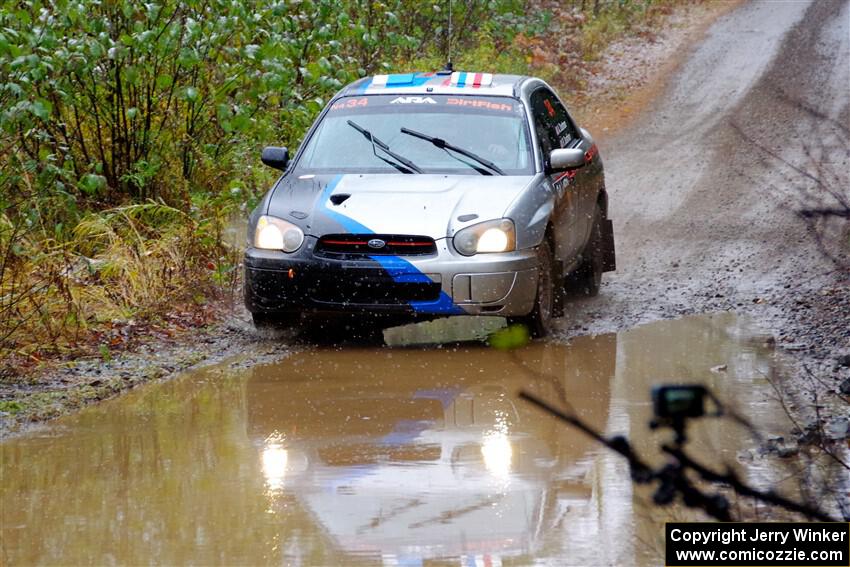 Andrew Dustman / Rachel Dustman Subaru Impreza on SS9, Nestoria-Herman.