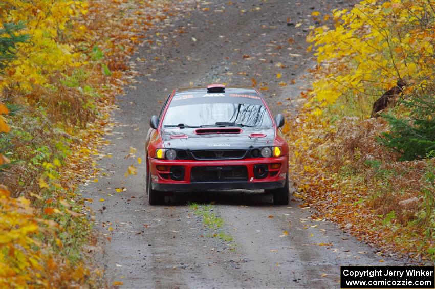 Mark Piatkowski / Aaron Crescenti Subaru Impreza 2.5RS on SS12, Trouble I.