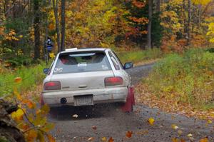 Aidan Hicks / John Hicks Subaru Impreza Wagon on SS12, Trouble I.