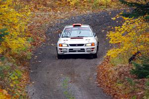 Richard Donovan / Greg Donovan Subaru Impreza on SS12, Trouble I.