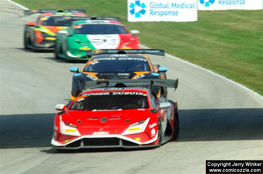 Nelson Piquet, Jr's and Edoardo Piscopo / Patrick Kujala Lamborghini Huracán LP 620-2 Super Trofeo Evo2s