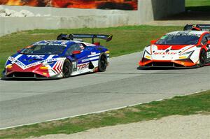 Billy Johnson's and Jeff Courtney's Lamborghini Huracán LP 620-2 Super Trofeo Evo2s