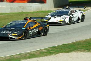 John Hennessy's and Lucas Petersson / Ashley Freiberg Lamborghini Huracán LP 620-2 Super Trofeo Evo2s