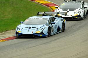 Joel Miller's and Lucas Petersson / Ashley Freiberg Lamborghini Huracán LP 620-2 Super Trofeo Evo2s