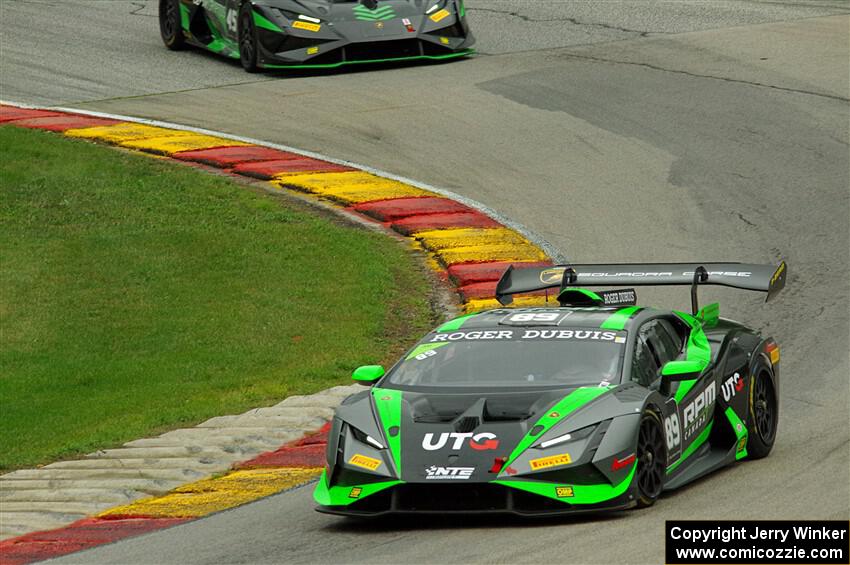 Keawn Tandon's and Martin Fuentes Telich / Caesar Bacarella Lamborghini Huracán LP 620-2 Super Trofeo Evo2s